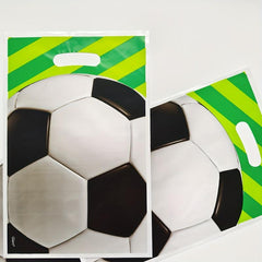 10pcs Football Pattern Gift Bags for Party Favors and Candy