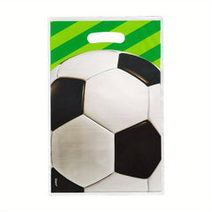 10pcs Football Pattern Gift Bags for Party Favors and Candy