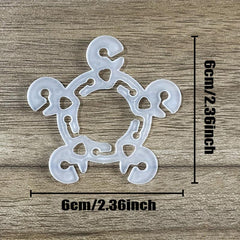 60pcs Balloon Arch Buckle Plum Blossom Clip Party Wedding Supplies
