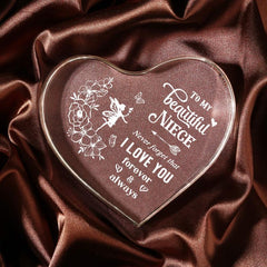 Personalized Niece From Aunt Acrylic Paperweight Engraved To My Niece Saying