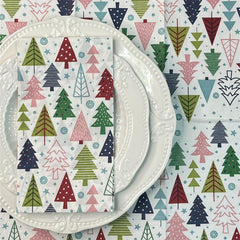 16pcs Colorful Christmas Party Paper Napkins 39.88x33.02cm