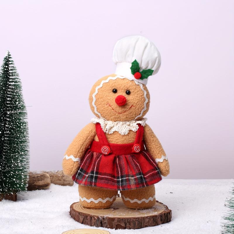 Christmas Gingerbread Man Plush Toy Home Decoration