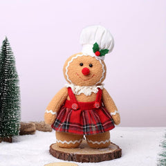 Christmas Gingerbread Man Plush Toy Home Decoration