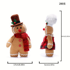 Christmas Gingerbread Man Plush Toy Home Decoration