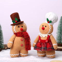 Christmas Gingerbread Man Plush Toy Home Decoration