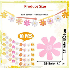 Daisy Garland Banner for Birthdays and Home Decor