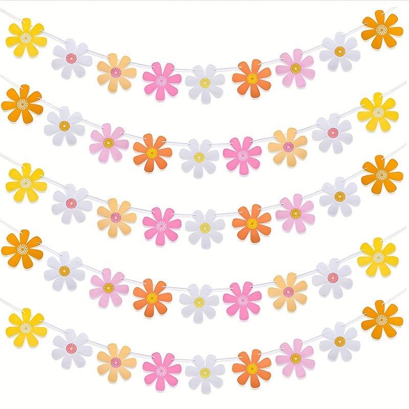 Daisy Garland Banner for Birthdays and Home Decor