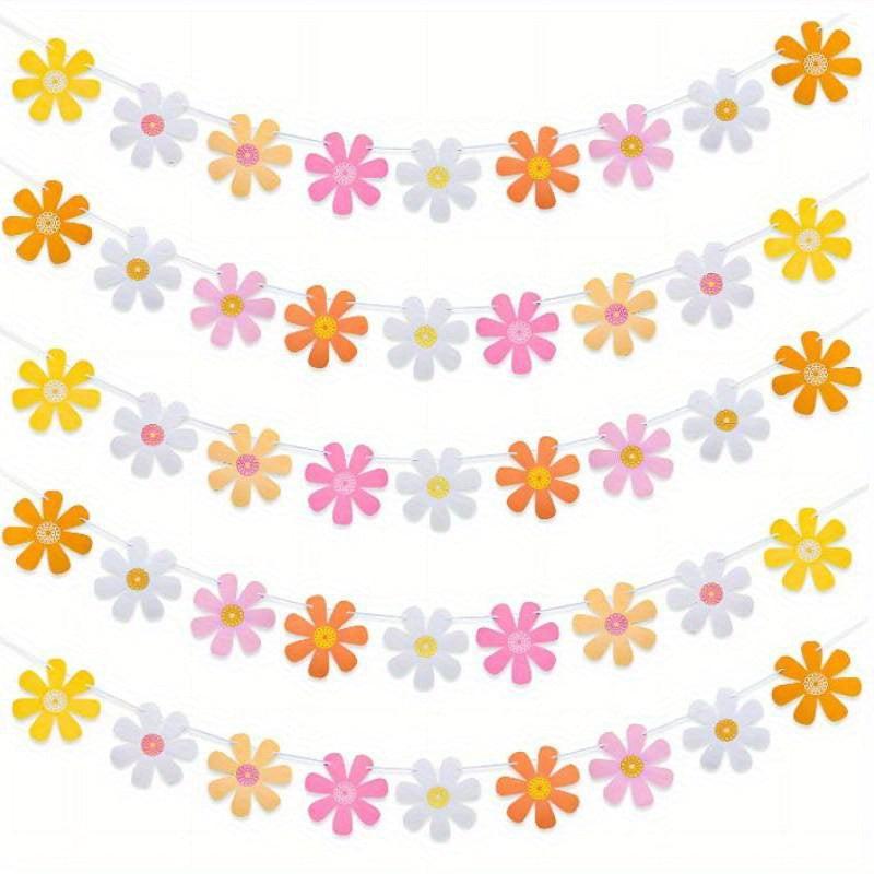Daisy Garland Banner for Birthdays and Home Decor