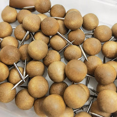 40pcs Wood Pushpin Combo Creative Stationery Soft Wood Cork Nail
