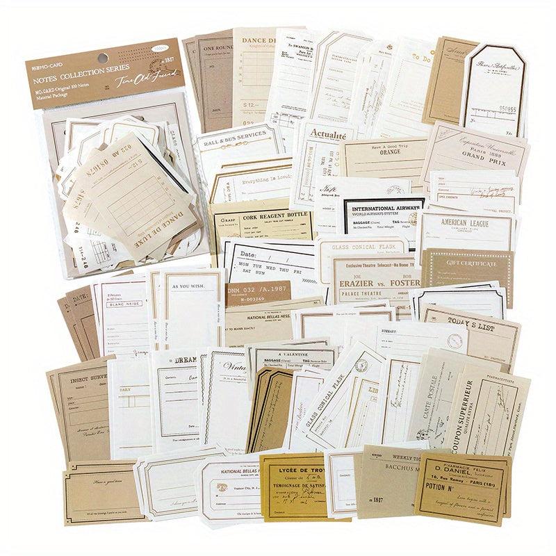 100pcs Film Frame Lace Label Paper Junk Journal Scrapbooking