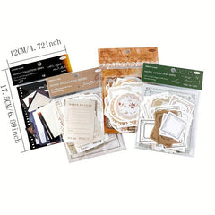 100pcs Film Frame Lace Label Paper Junk Journal Scrapbooking