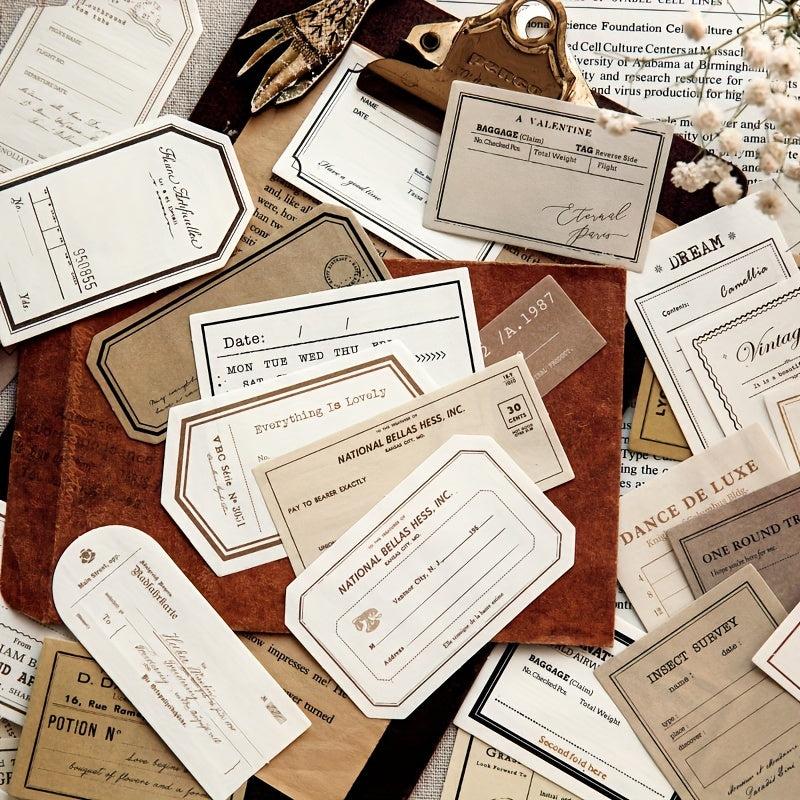 100pcs Film Frame Lace Label Paper Junk Journal Scrapbooking