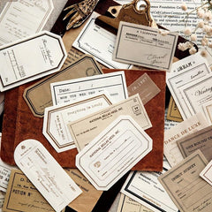 100pcs Film Frame Lace Label Paper Junk Journal Scrapbooking