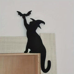 Halloween Felt Door Corner Decoration Witch Crow Cat Cabinet Crafts