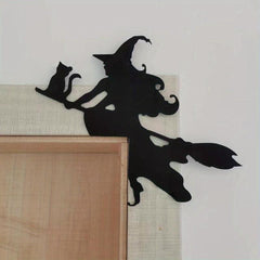 Halloween Felt Door Corner Decoration Witch Crow Cat Cabinet Crafts