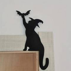 Halloween Felt Door Corner Decoration Witch Crow Cat Cabinet Crafts