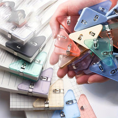 Plastic Corner Clip File Storage Clip Creative Fixed Paper Triangle Book Clip