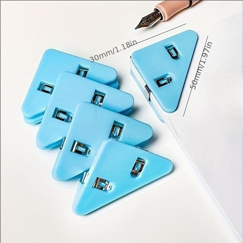 Plastic Corner Clip File Storage Clip Creative Fixed Paper Triangle Book Clip