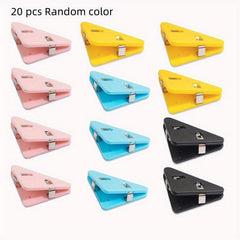 Plastic Corner Clip File Storage Clip Creative Fixed Paper Triangle Book Clip