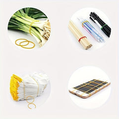 50 Yellow Rubber Bands High Elasticity Durable Cowhide Bands