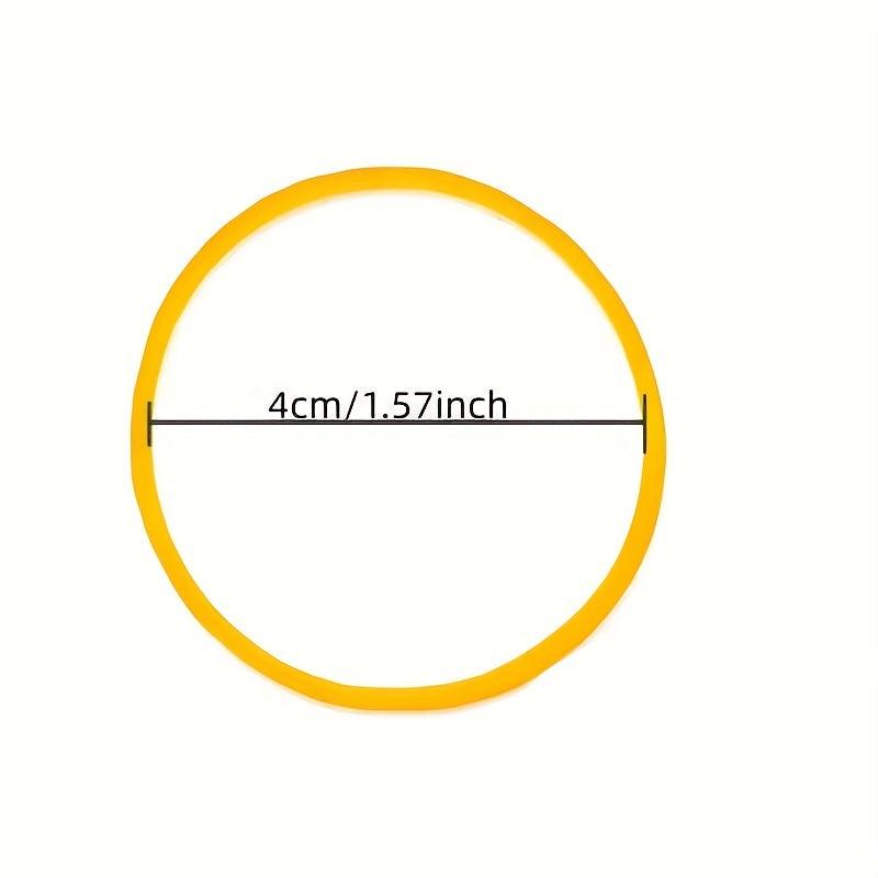 50 Yellow Rubber Bands High Elasticity Durable Cowhide Bands