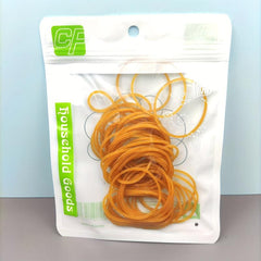 50 Yellow Rubber Bands High Elasticity Durable Cowhide Bands