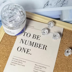 30 Clear Large Push Pins For Cork Board Jumbo Thumbtacks