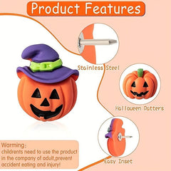 32pc Halloween Thumbtacks Pumpkin Cat Ghost Witch Push Pins