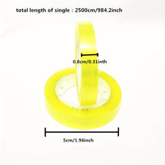 3pcs Stationery Tape Width Office Transparent Tape DIY Packaging Tools