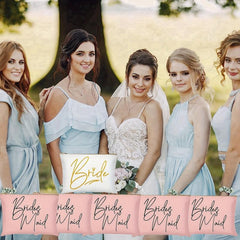 5pcs Wedding Bridal Shower Makeup Bag Bridesmaids Proposal