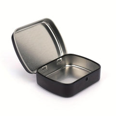 Small Empty Metal Silvery Flip Storage Box Case For Key Candy