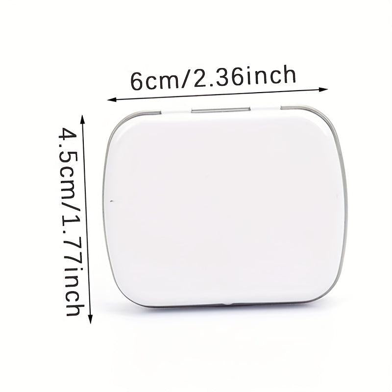 Small Empty Metal Silvery Flip Storage Box Case For Key Candy