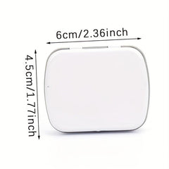 Small Empty Metal Silvery Flip Storage Box Case For Key Candy