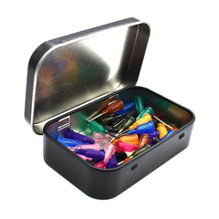 Small Empty Metal Silvery Flip Storage Box Case For Key Candy