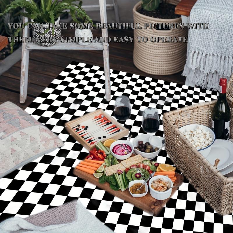 2pcs Racing Car Table Cloths & Checkered Tablecloth - Car Theme Party Supplies