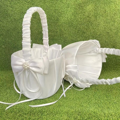 Flower Basket Ribbon Bow Home Party Decor - Birthday Wedding Anniversary