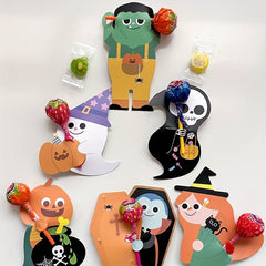 Halloween Pumpkin Ghost Candy Decoration Card Paper Clip