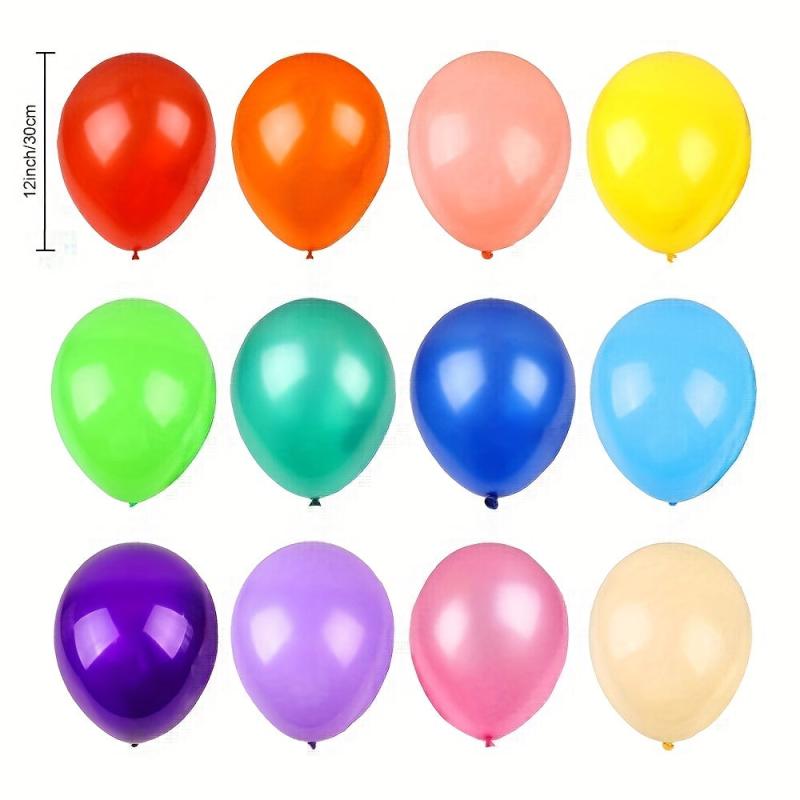 120pcs 30 48 Cm Colorful Rainbow Latex Balloons for Parties & Weddings