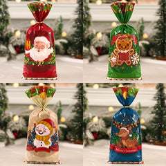 Christmas Candy Gift Packaging Bag with Snowflake Noel Present Bag