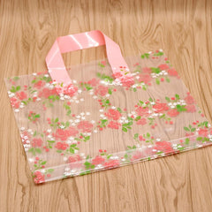 5pcs Pink PVC Satchel Gift Bag Holiday Decor Accessory Party Supplies
