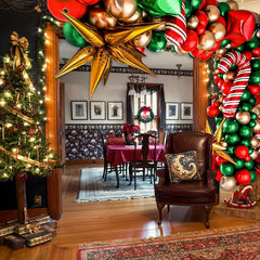 85pcs Christmas Party Decoration Balloon Set Large Arch Christmas Balloon