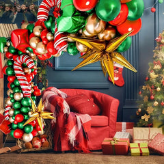 85pcs Christmas Party Decoration Balloon Set Large Arch Christmas Balloon