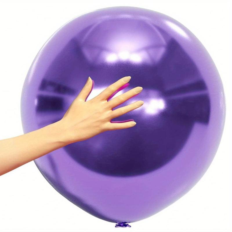 5pcs Metallic Balloons & 45 Latex Balloons for Celebrations