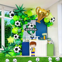 Football Balloon Wreath Arch Set - 110 Pieces
