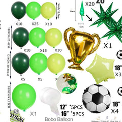 Football Balloon Wreath Arch Set - 110 Pieces