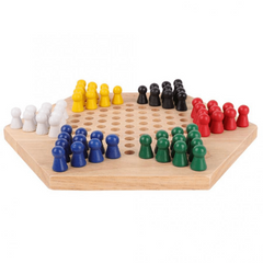 Educational Chinese Chess Game Set for Kids Wooden Checkers and Chess