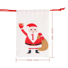 24pcs Christmas Advent Calendar Burlap Hanging Gift Bags