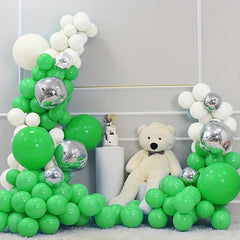 50pcs Green Latex Balloons 12 Garland Kit for Green Theme Party