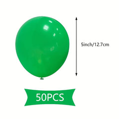 50pcs Green Latex Balloons 12 Garland Kit for Green Theme Party