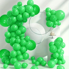 50pcs Green Latex Balloons 12 Garland Kit for Green Theme Party